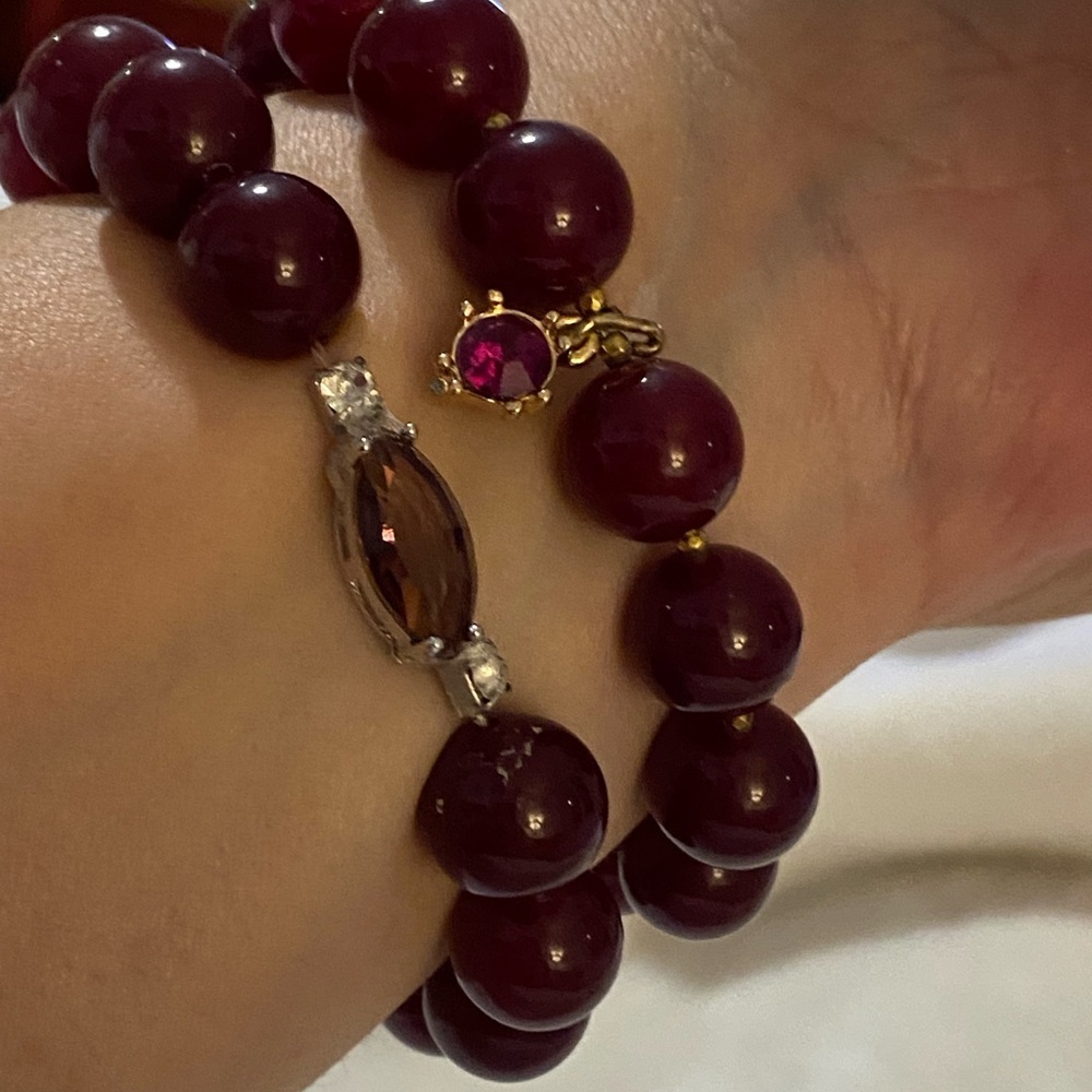 Love COUPLES FRIENDSHIP SISTERS BOND BRACELETS GENUINE GARNET PROTECTION